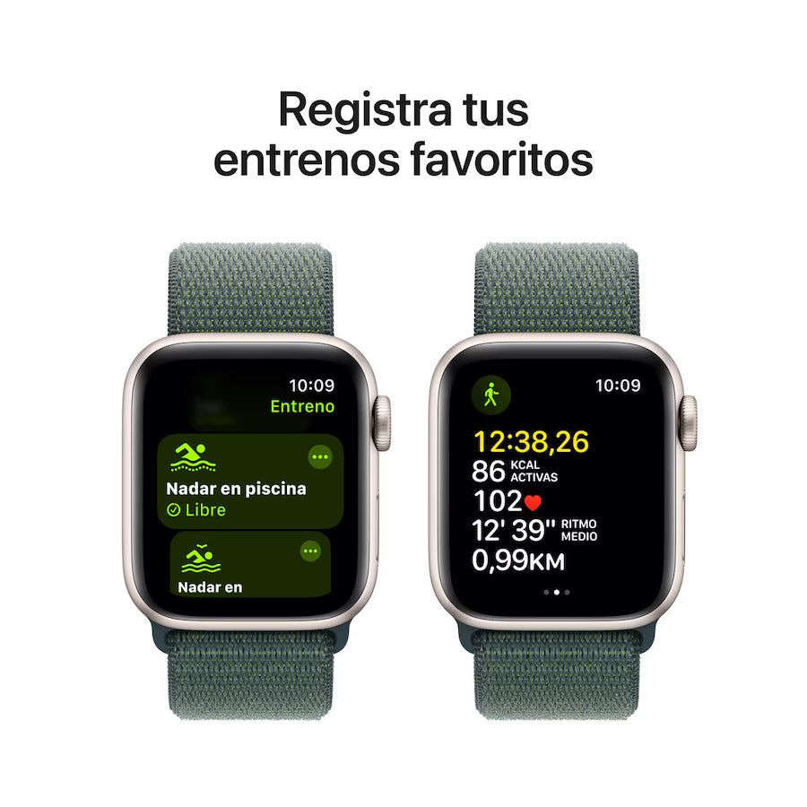 Apple Watch SE 2.ª Generación - Correa Loop Deportiva - Blanco Estrella