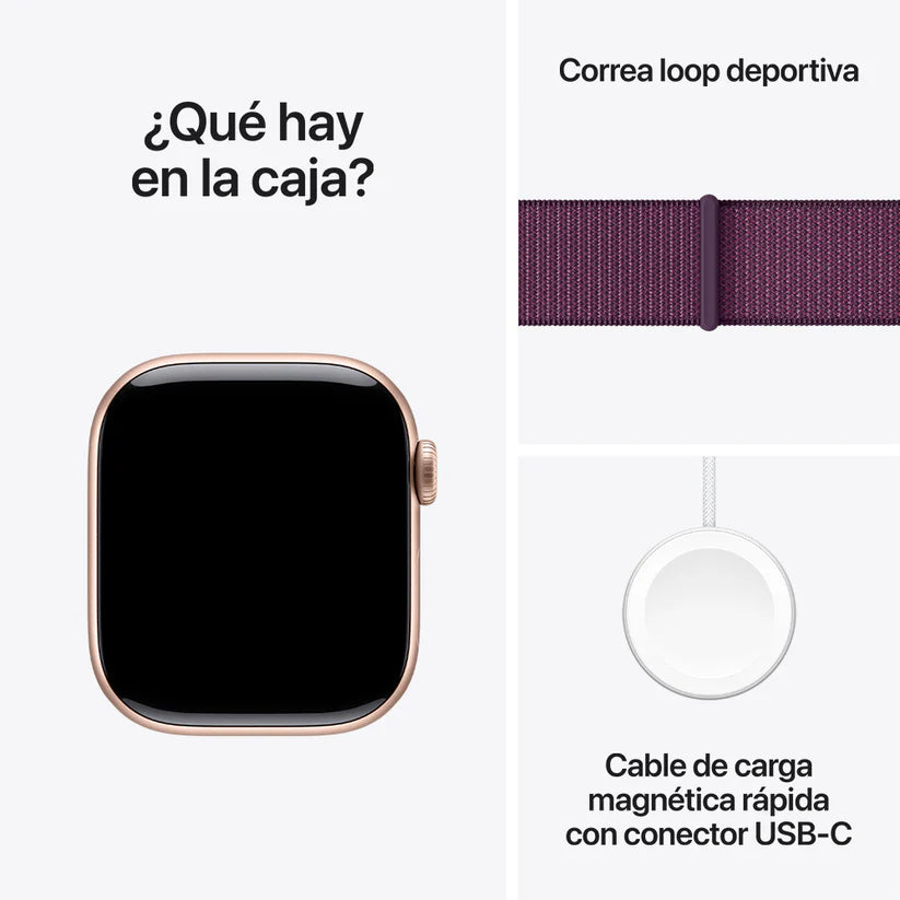 Apple Watch 10 - Correa Loop Deportiva - Oro Rosa