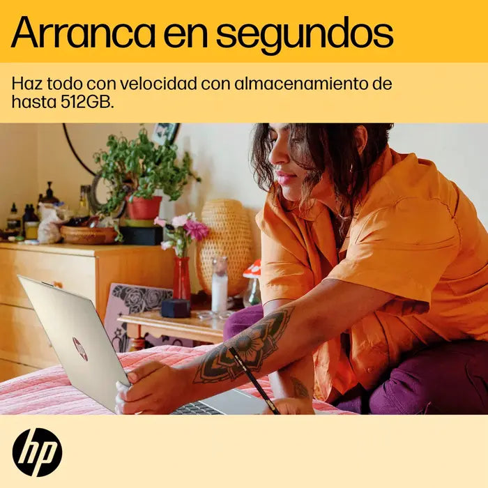 LAPTOP HP 15" RYZEN 3-7320U - Dorada