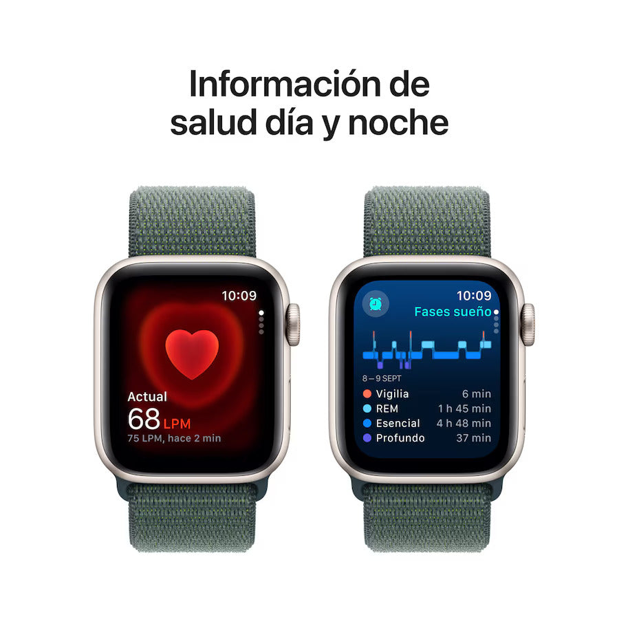 Apple Watch SE 2.ª Generación - Correa Loop Deportiva - Blanco Estrella