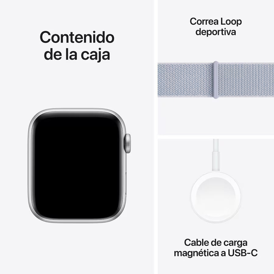 Apple Watch SE 2.ª Generación - Correa Loop Deportiva - Plata