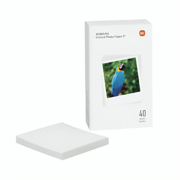 Papel fotográfico Xiaomi modelo 43710 instantáneo 3 pulgadas paquete 40 hojas