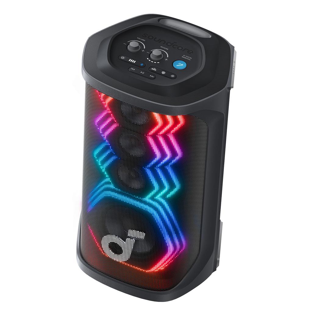 Soundcore Parlante Portátil Rave 3S + 2 Micrófonos