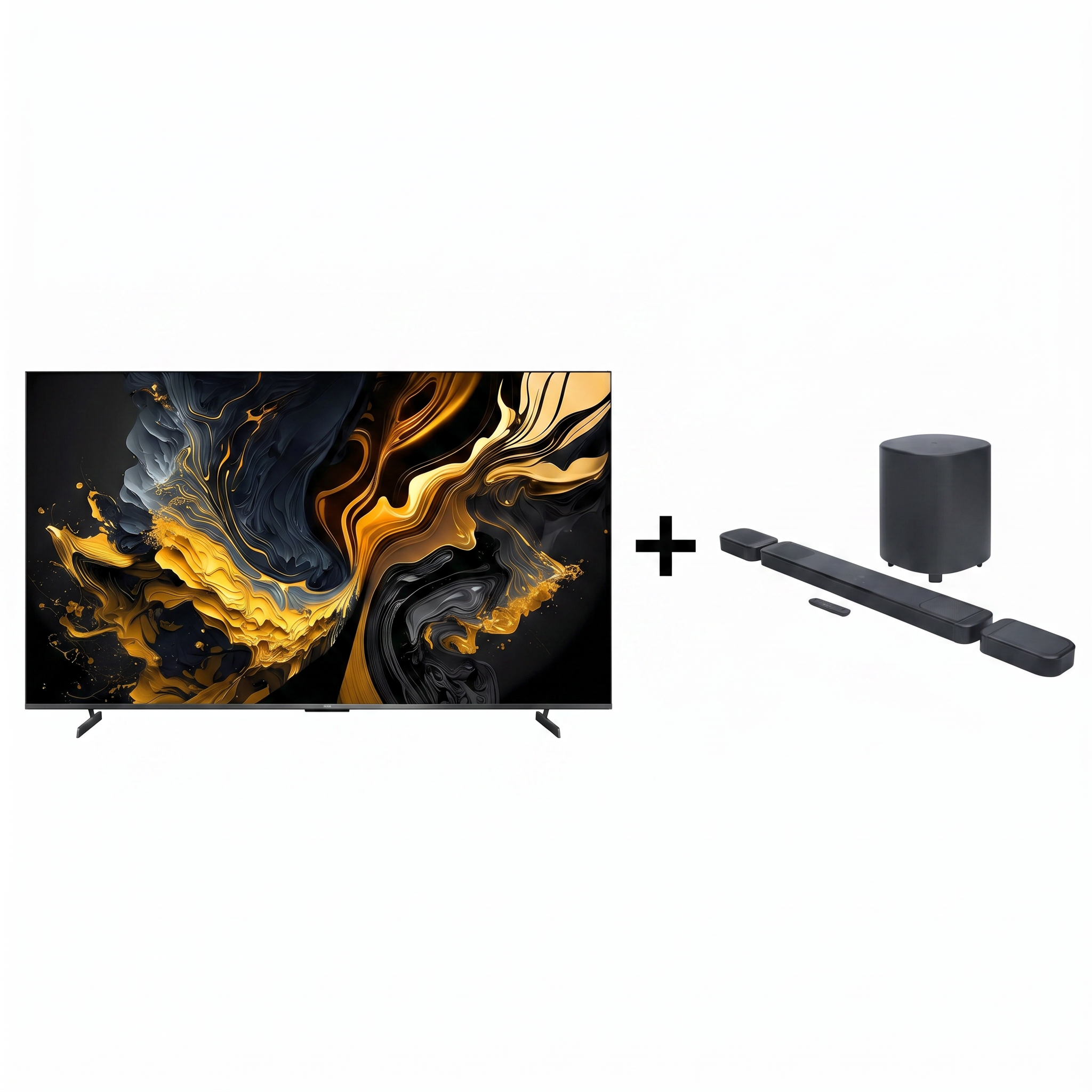 Combo Xiaomi Smart TV 85" + Barra de Sonido JBL 1000 MK2