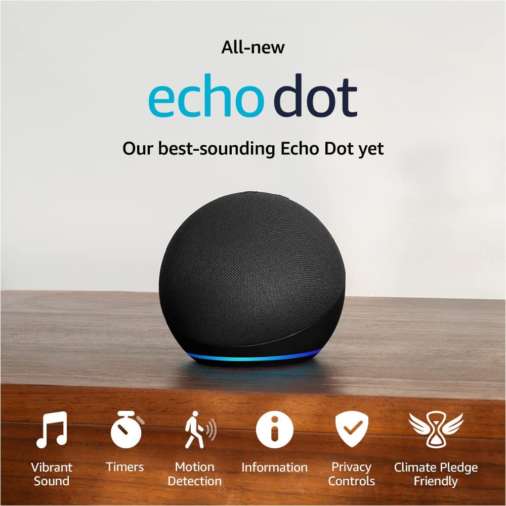 Amazon Echo Dot Gen 5 negro con Alexa modelo 840080503653