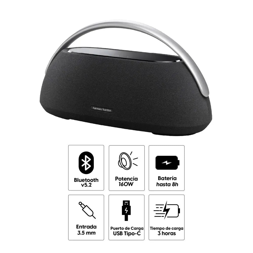 Parlante Harman Kardon GO + PLAY 3 - 160W - Negro