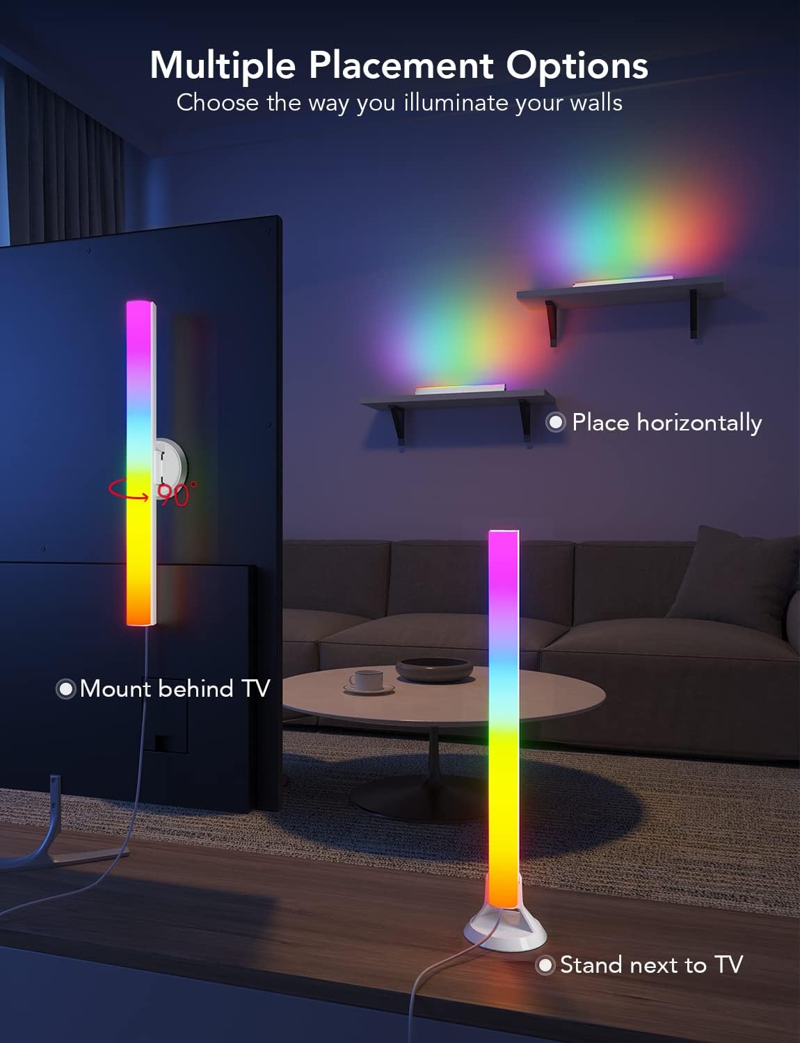 BARRA DE LUCES GOVEE SMART FLOW PRO RGBIC TV 55-77