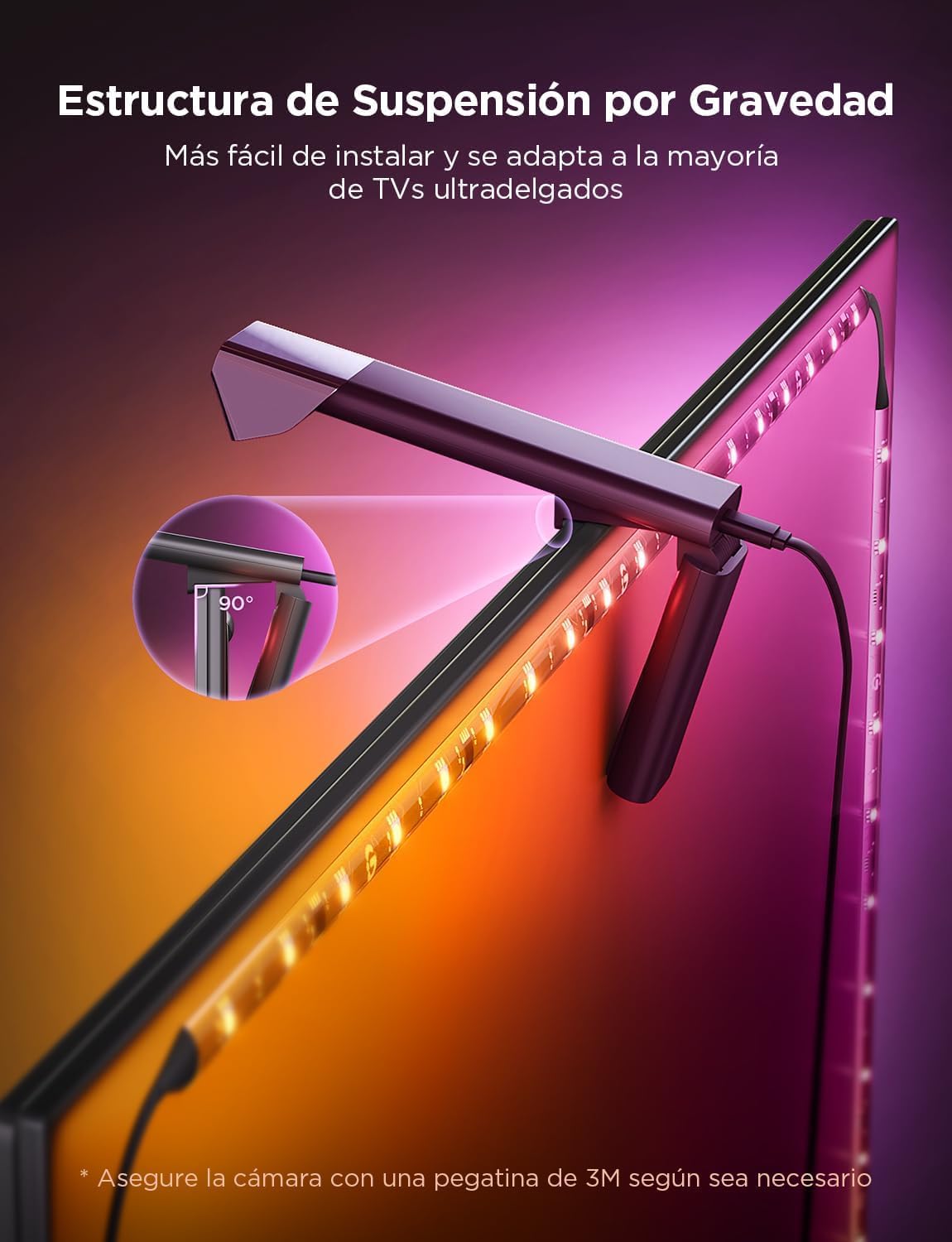 Luces con Cámara Govee para TV 3 Lite H60991D1 - 55" a 65"