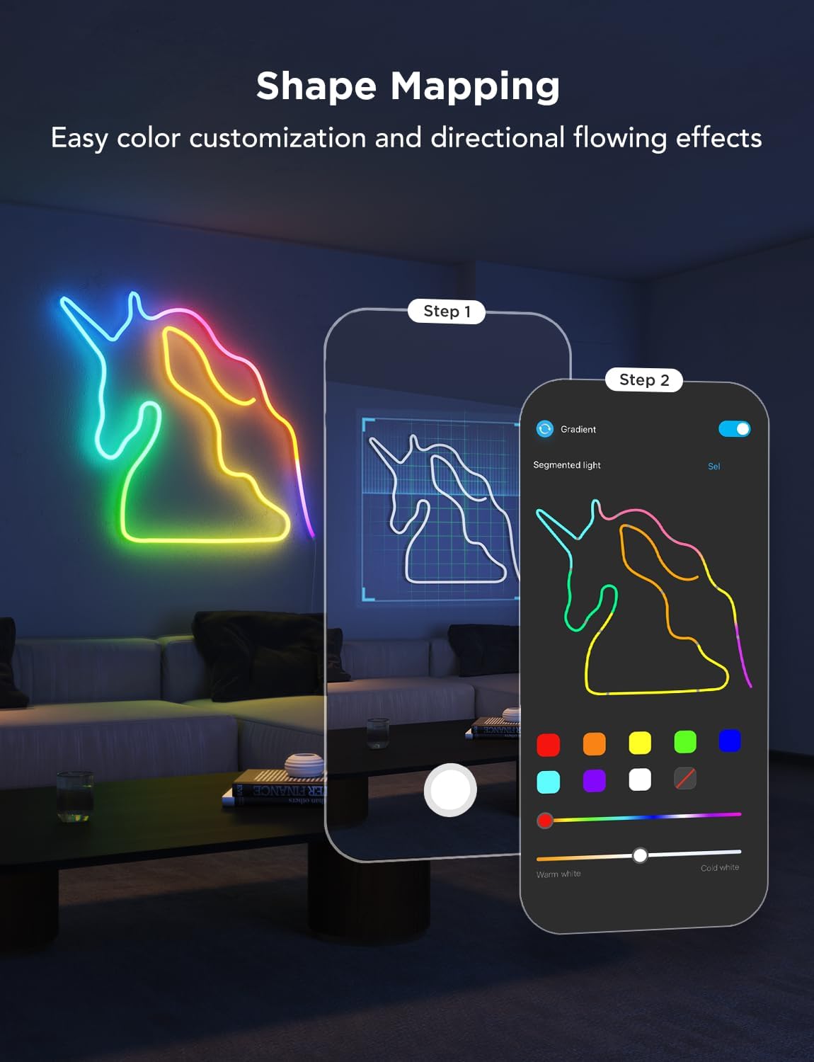LUCES GOVEE 3M STRIP WHITE SUPPORT MATTER HOMEKIT,GOOGLE,ALEXA,SMARTHINGS H61D3101
