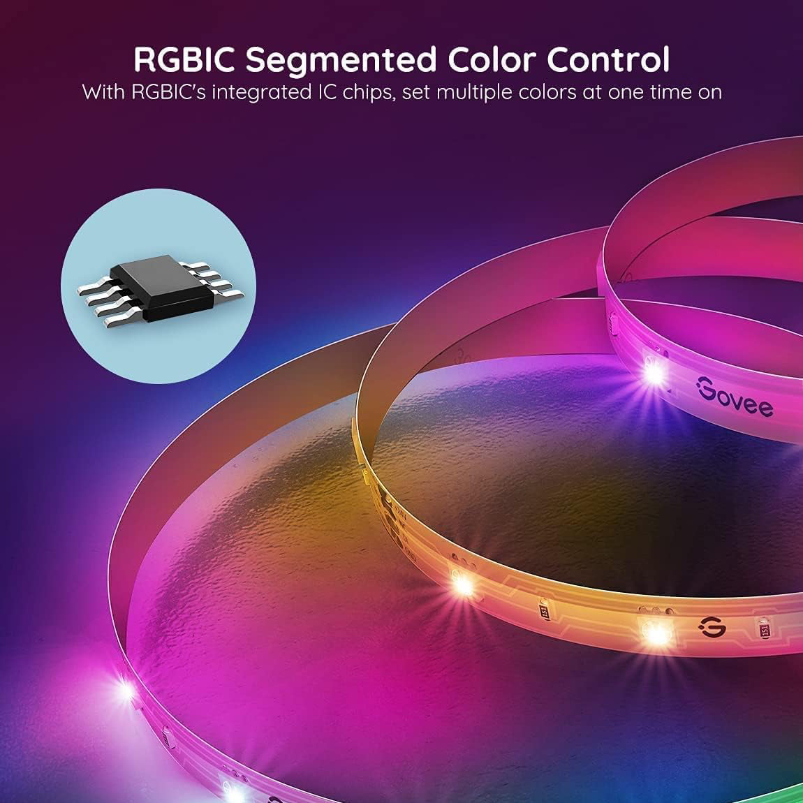 LUCES INTELIGENTES GOVEE H612C CON REVESTIMIENTO PROTECTOR 10 METROS H612CAD1