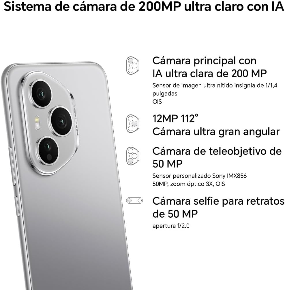 Honor 400 Pro 5G 12+512GB - Plata Lunar