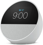 AMAZON ECHO SPOT 2024 CON RELOJ, ALARMA Y ALEXA - BLANCO