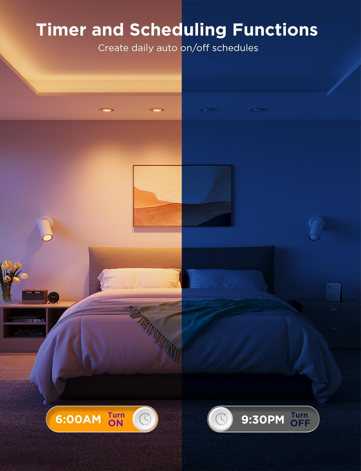 BOMBILLO LED INTELIGENTE GOVEE H600D RGBWW 9W BLUETOOTH Y WIFI (2 pack) B600D3C1