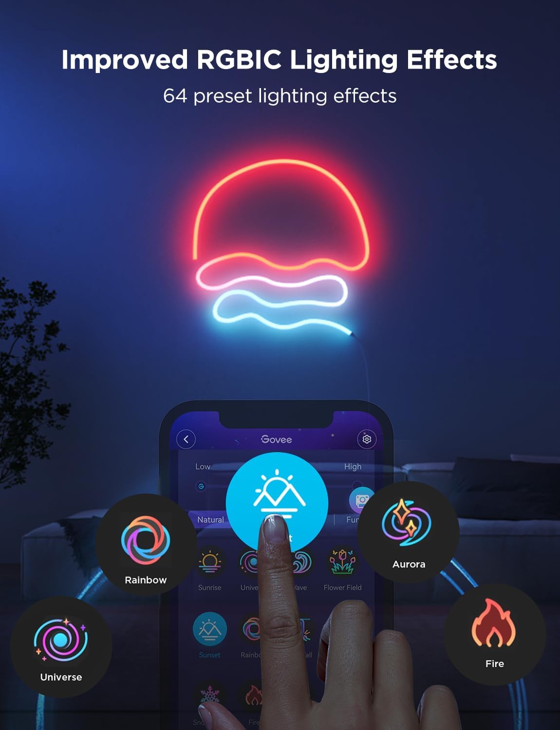 LUCES GOVEE 3M STRIP WHITE SUPPORT MATTER HOMEKIT,GOOGLE,ALEXA,SMARTHINGS H61D3101