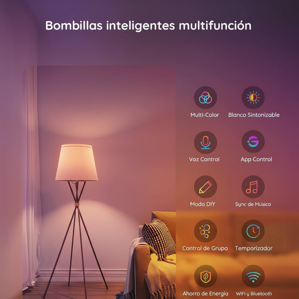 Bombillos Inteligentes Govee 2-Pack H6004 WiFi