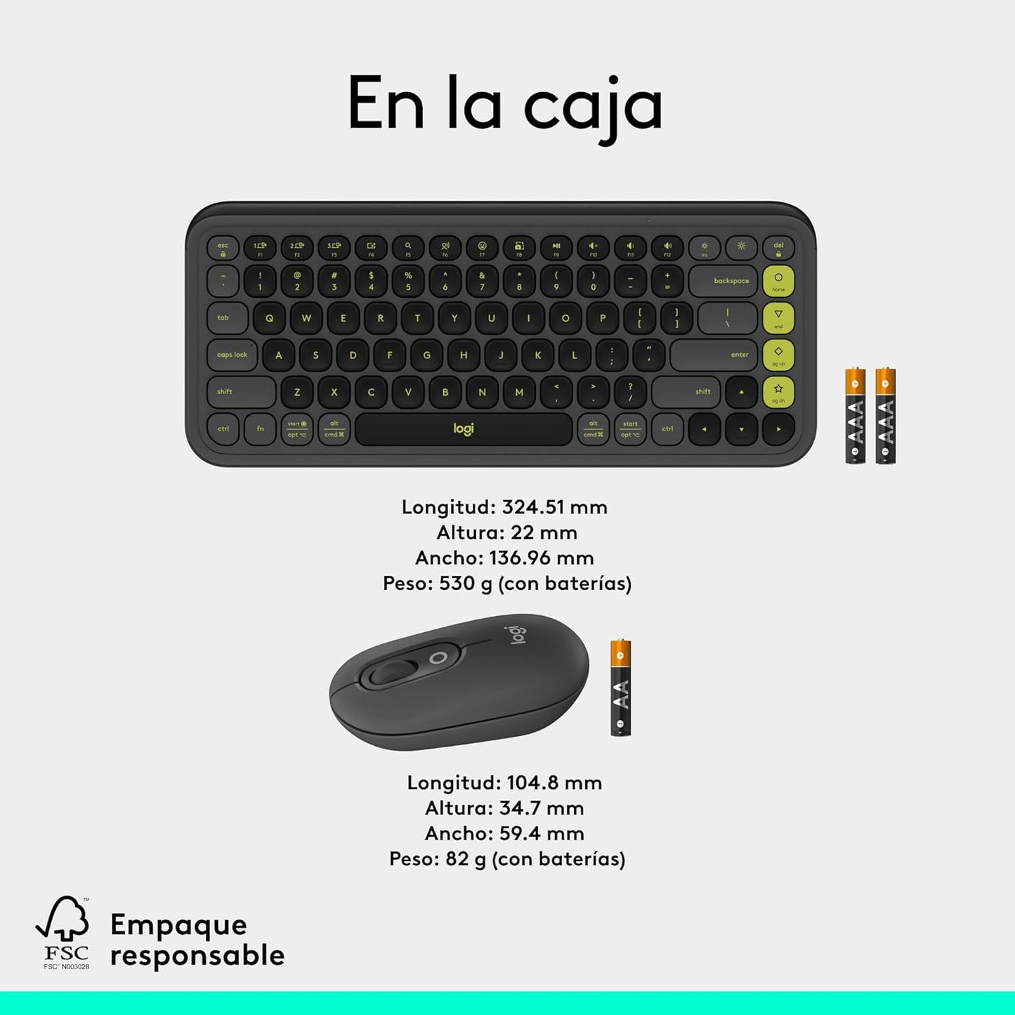 Teclado Logitech Pop Icon Combo - Grafito