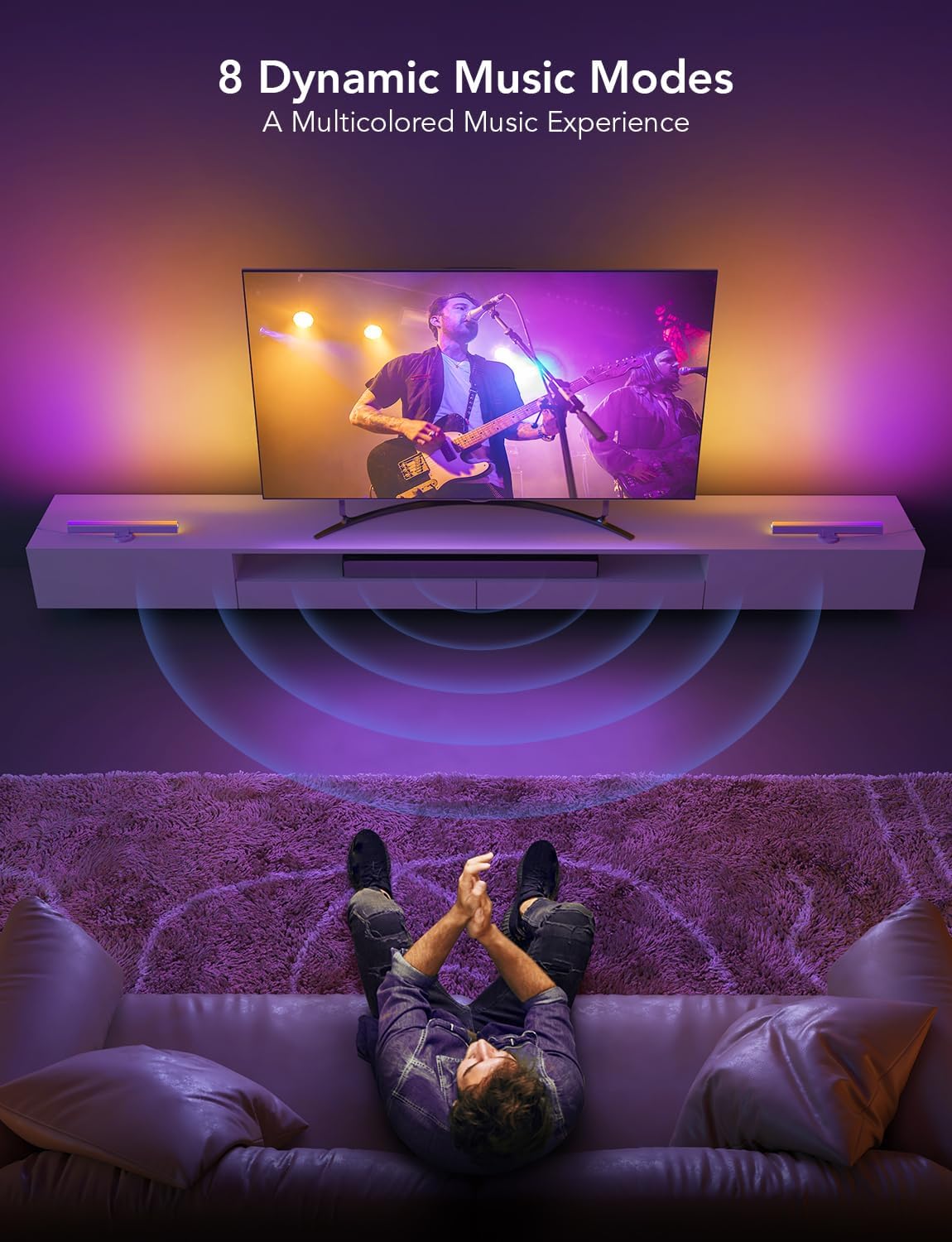 BARRA DE LUCES GOVEE SMART FLOW PRO RGBIC TV 55-77
