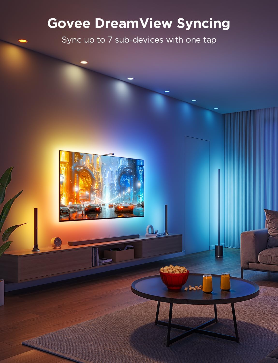 Luces con Cámara Govee para TV 3 Lite Kit H605A111 - 55" a 65"