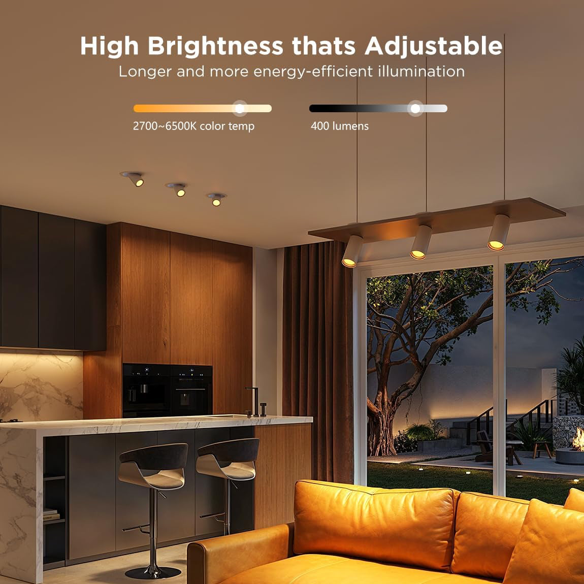 BOMBILLO LED INTELIGENTE GOVEE H600D RGBWW 9W BLUETOOTH Y WIFI (2 pack) B600D3C1