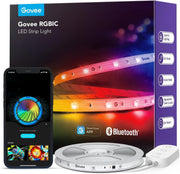 LUCES GOVEE H612A BASIC WIFI RGBIC + BLUETOOTH LED STRIP WITH PROTECTIVE COATING 5 METROS H612AAD110M