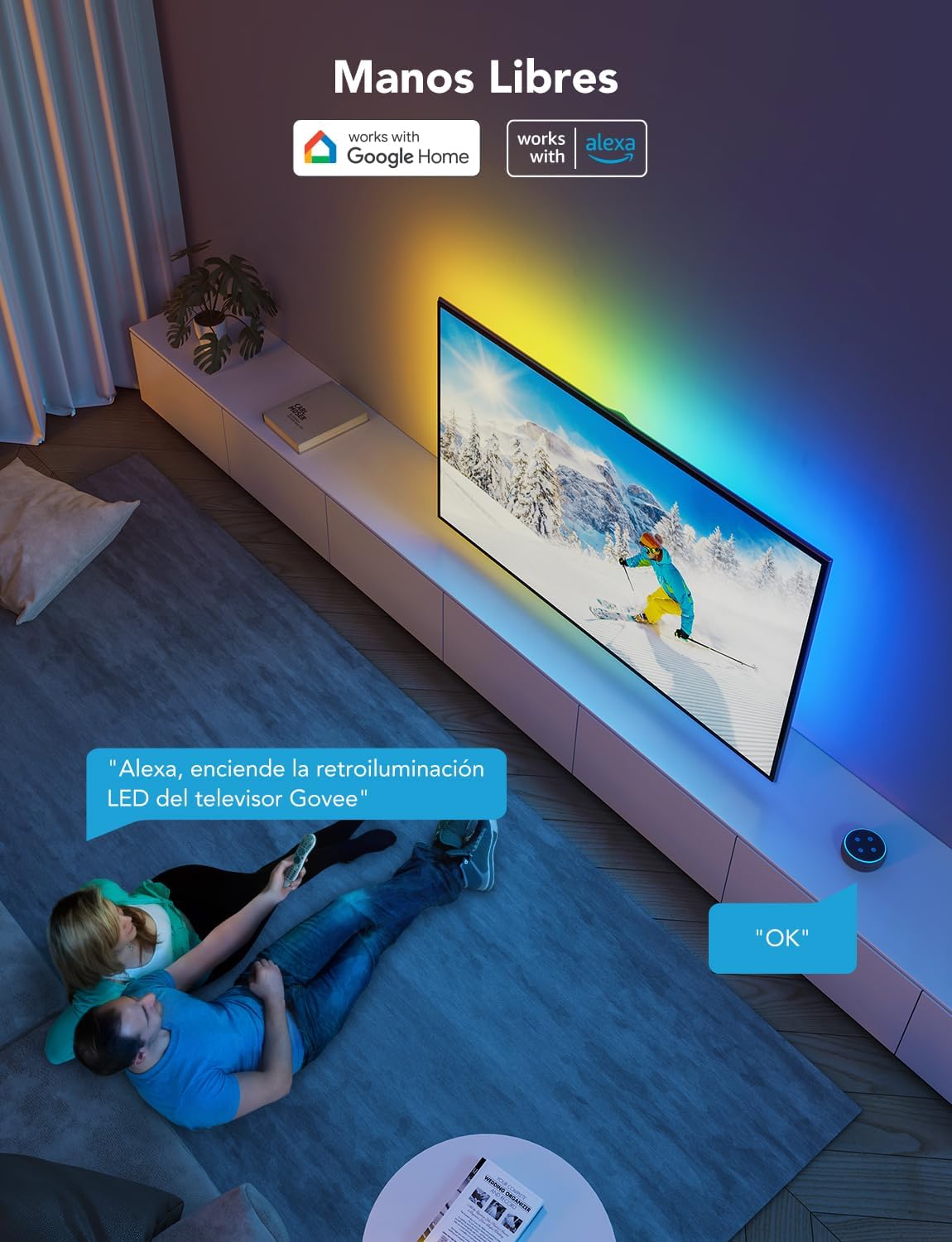 LUCES GOVEE TV LED BACKLIGHT COMPATIBLE CON TV DE 46-60" H61780A1