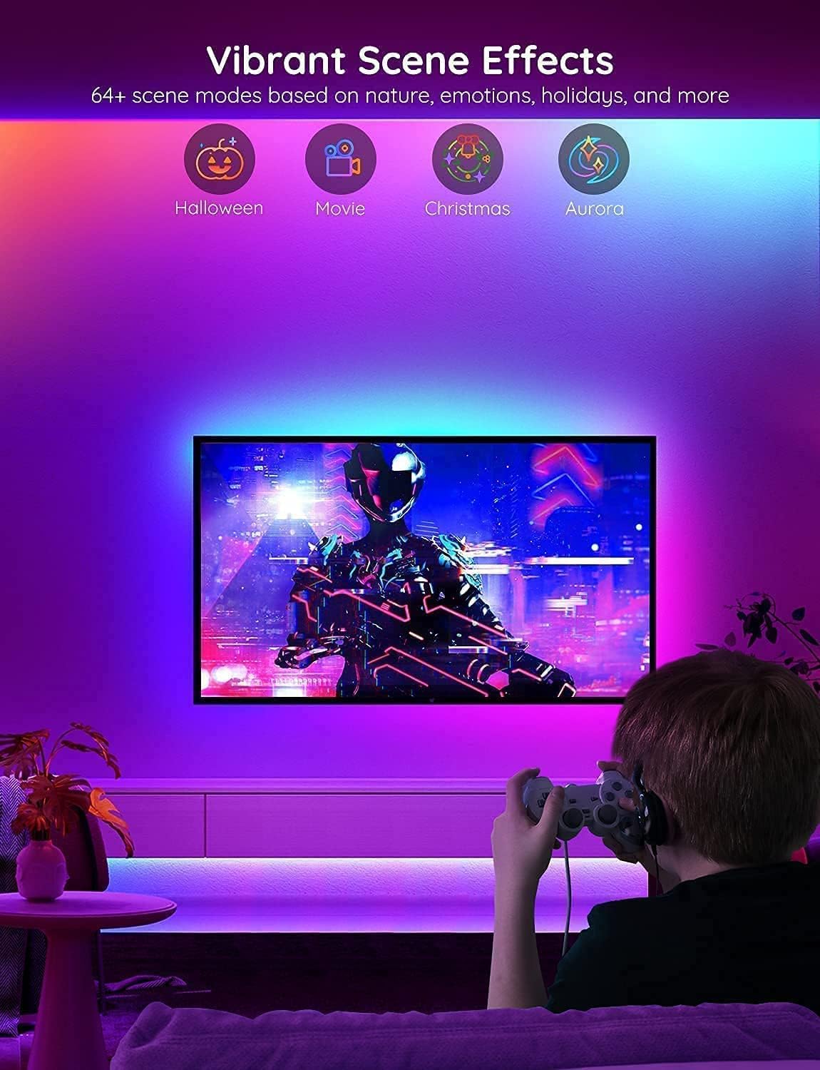 LUCES INTELIGENTES GOVEE H612C CON REVESTIMIENTO PROTECTOR 10 METROS H612CAD1