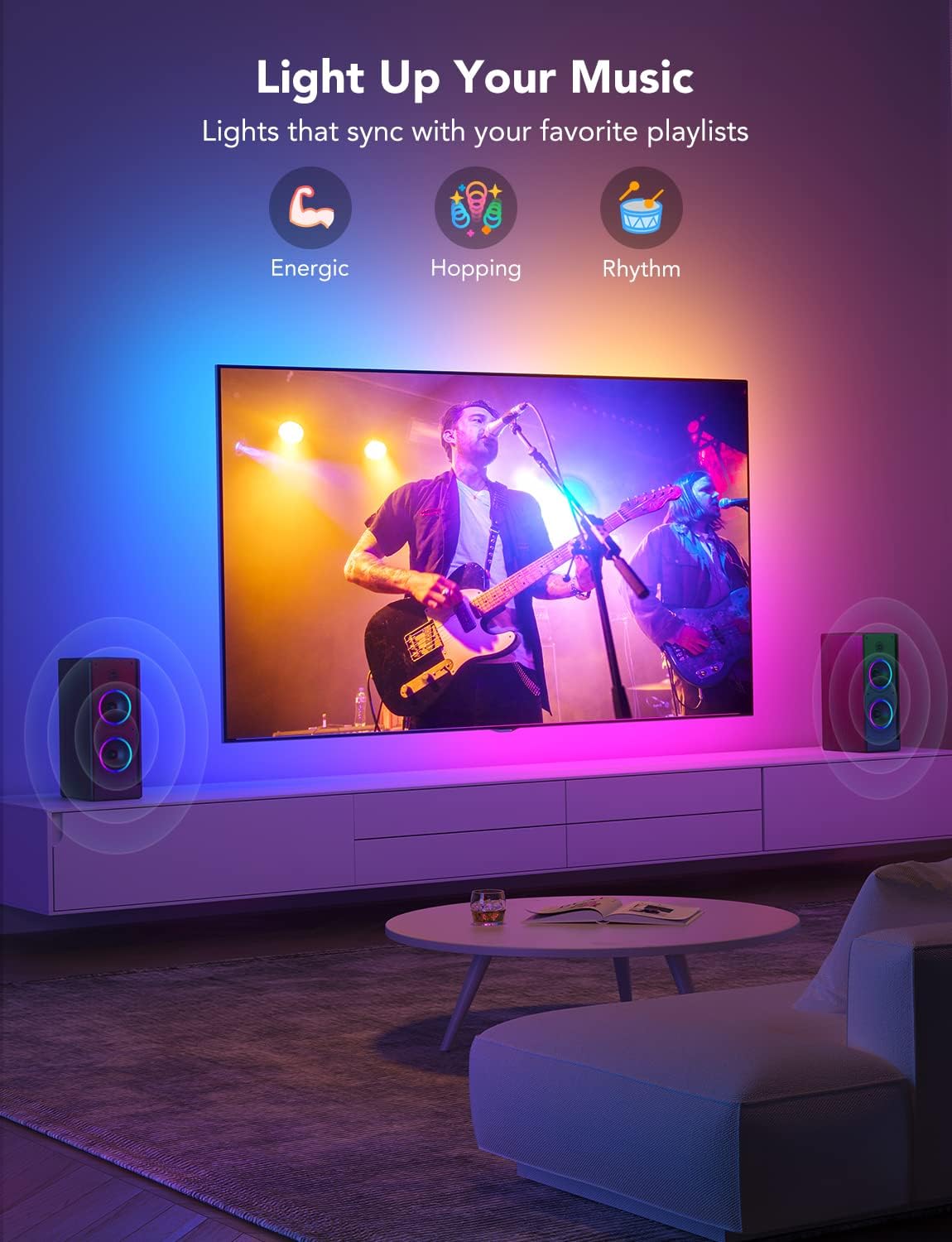 LUCES GOVEE TV LED BACKLIGHT COMPATIBLE CON TV DE 46-60" H61780A1