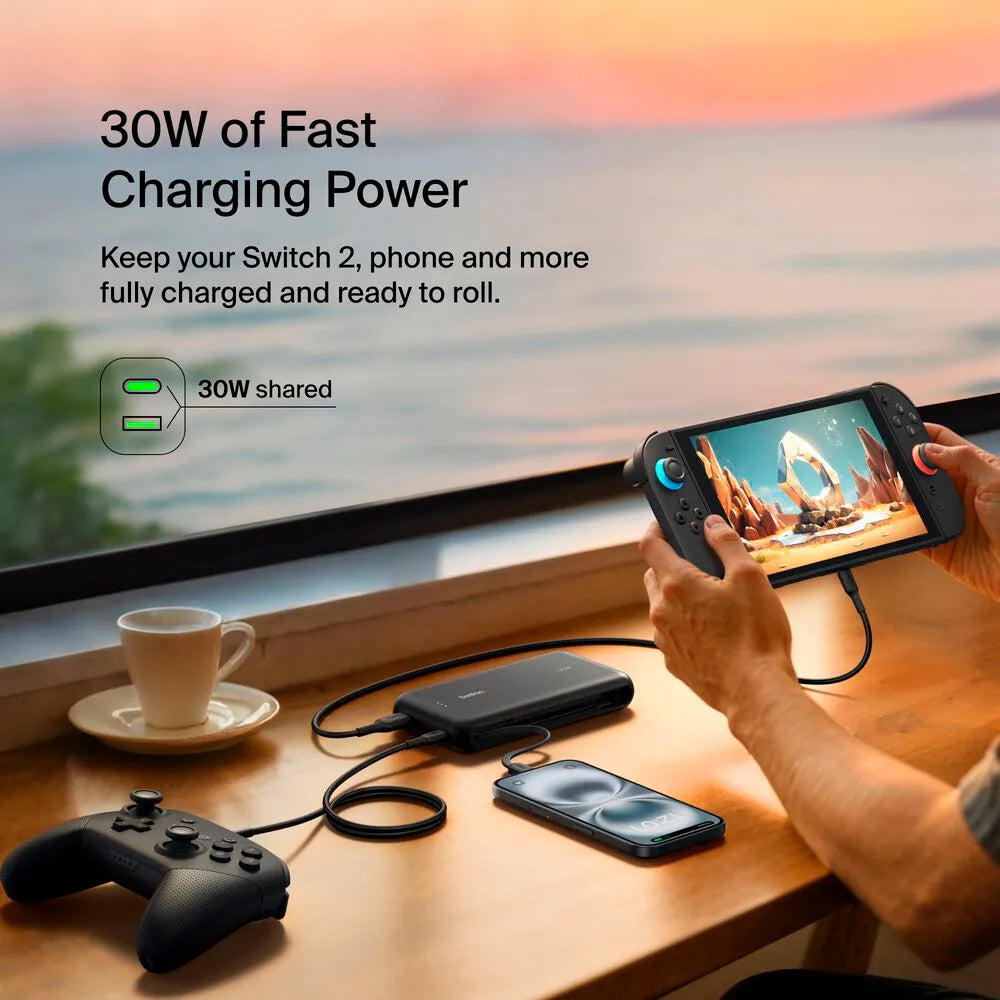 Power Bank Belkin para Switch 2 20k - 30W - Negro
