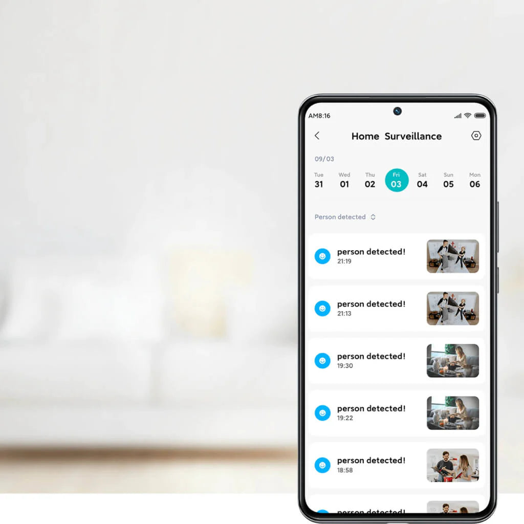 Cámara de Seguridad Wi-Fi Inteligente 360° C300