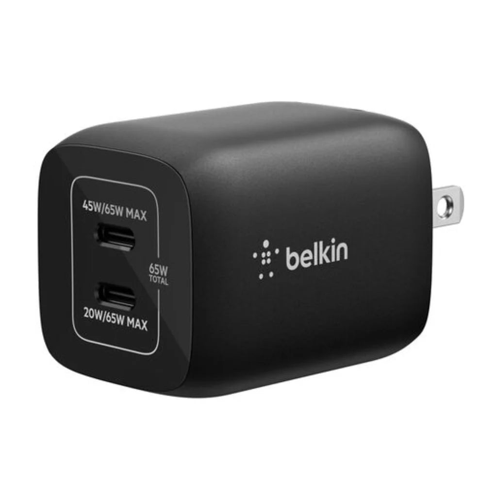Cargador Belkin Dual para Nintendo Switch 2 65W - Negro