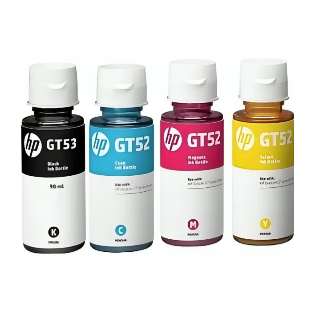 Combo de Botellas de Tinta Original HP 4 Pack GT53/GT52