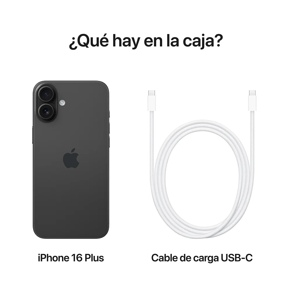 iPhone 16 Plus - Negro