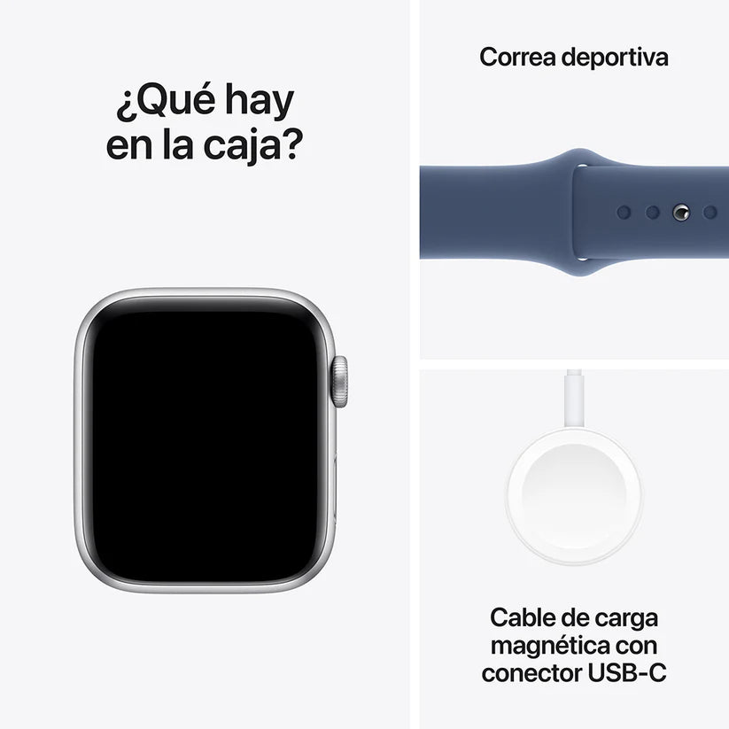 Apple Watch SE 2.ª Generación - Correa Deportiva - Plata
