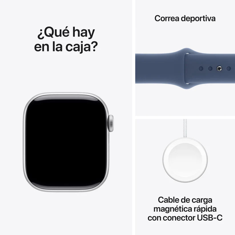 Apple Watch 10 - Correa Deportiva - Plata