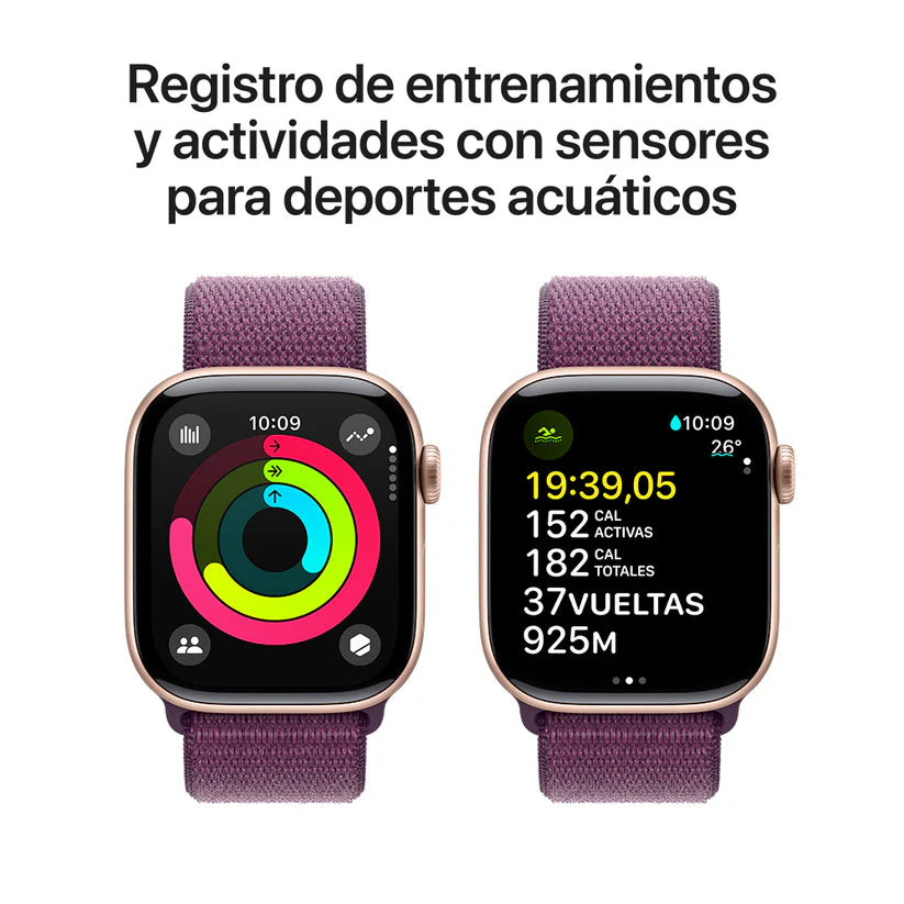 Apple Watch 10 - Correa Loop Deportiva - Oro Rosa