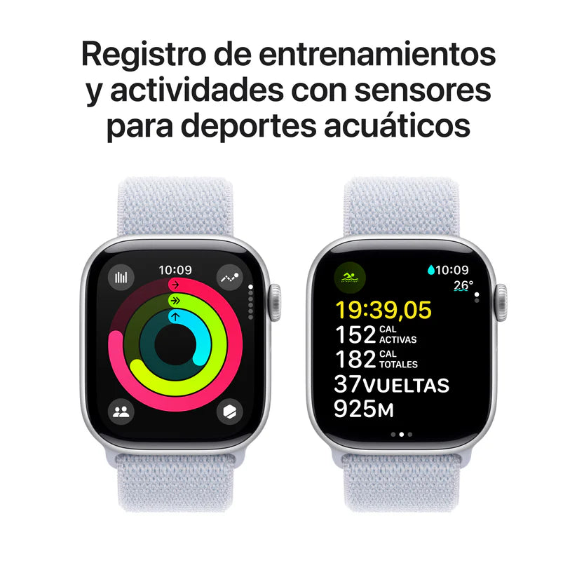 Apple Watch 10 - Correa Loop Deportiva - Plata
