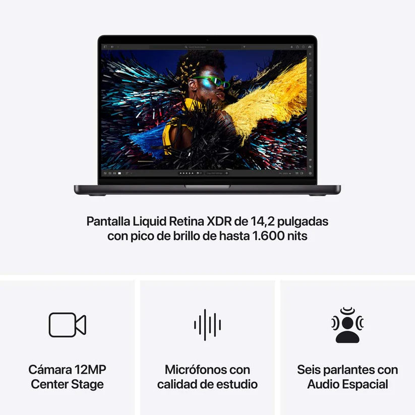 MacBook Pro de 14" M4 - Negro Espacial