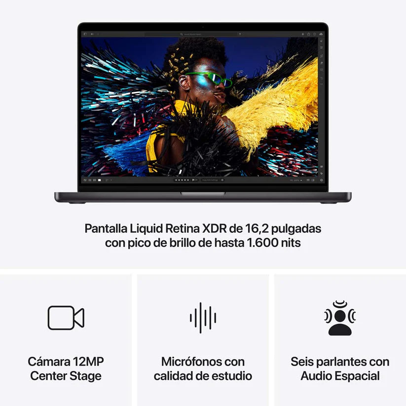 MacBook Pro de 16" M4 - Negro Espacial