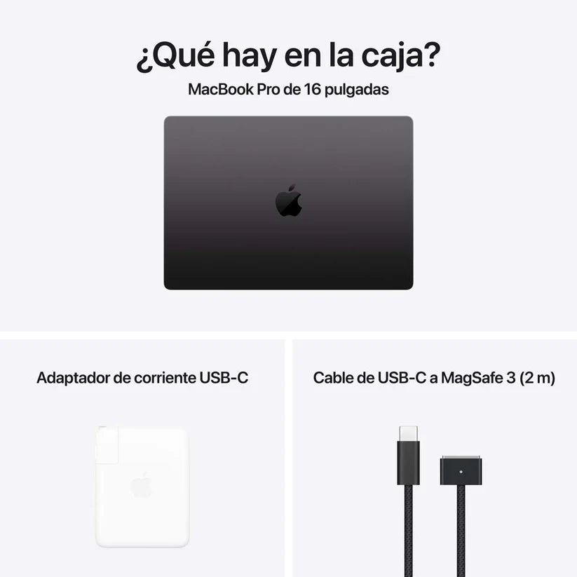 MacBook Pro de 16" M4 - Negro Espacial
