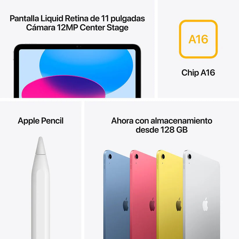 iPad de 11" A16 - Rosado