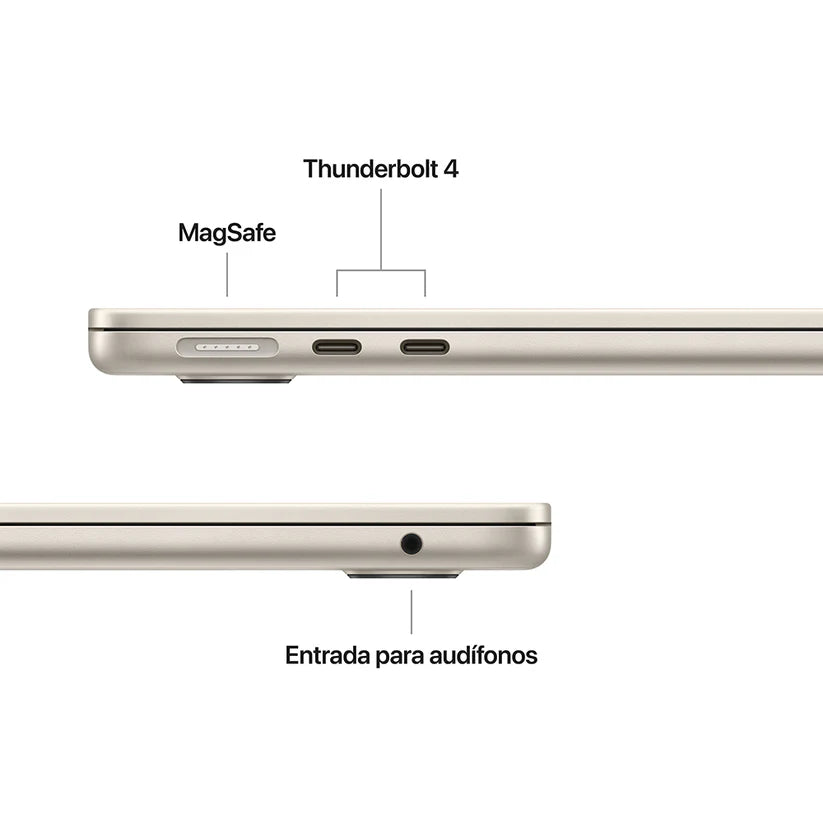 MacBook Air de 13" M4 - Blanco Estelar