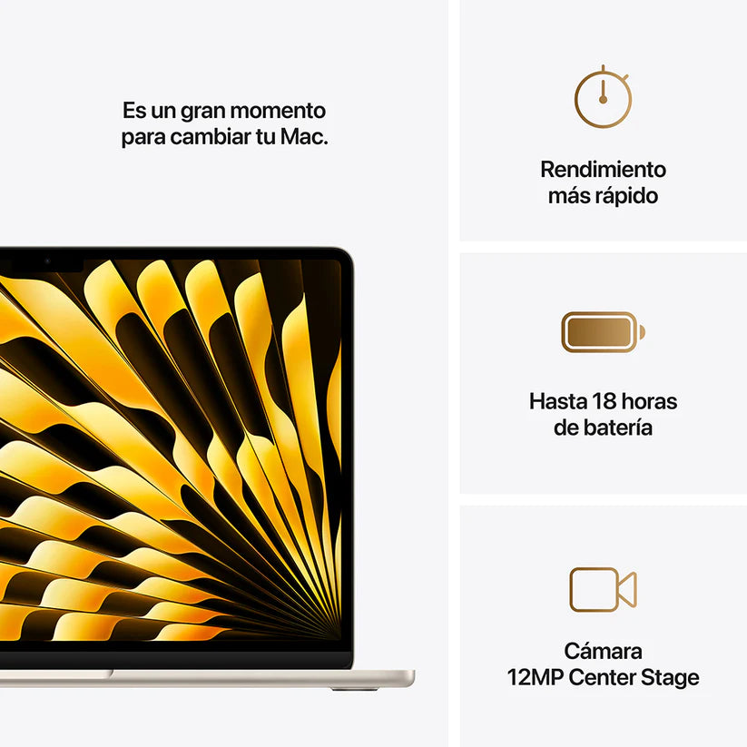 MacBook Air de 13" M4 - Blanco Estelar