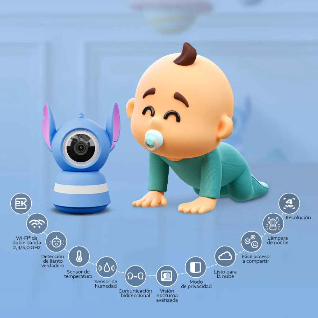 Monitor de Bebé Stitch Nexxt