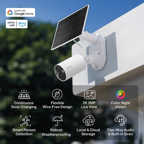 Cámara De Seguridad Solar Tp Link Tapo C410