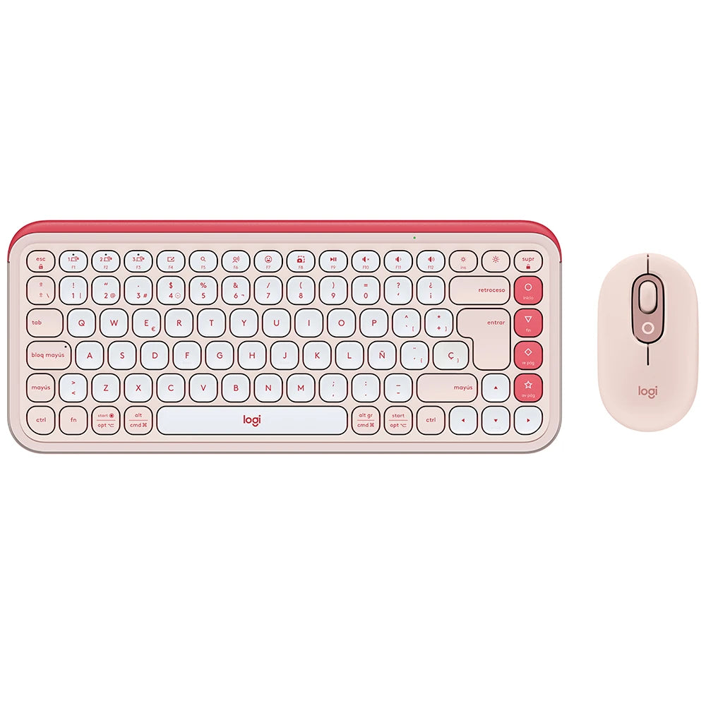 Teclado Logitech Pop Icon Combo - Rosado