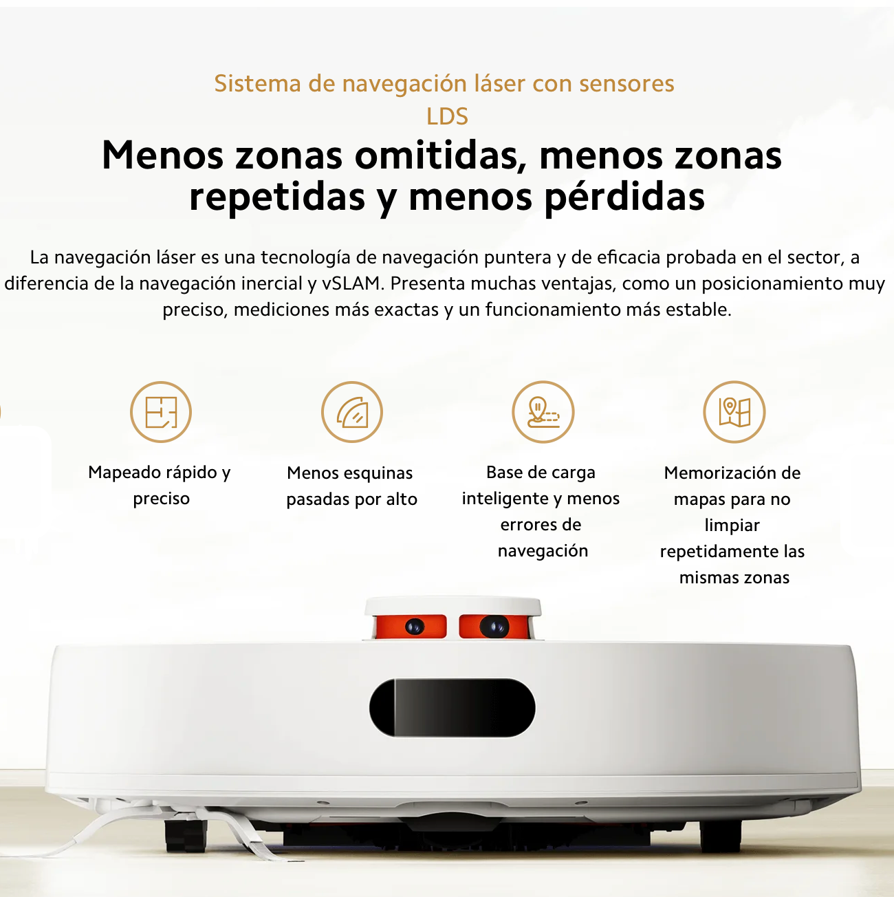 Aspiradora y Trapeadora Xiaomi Robot Vacuum S20 (versión US) - Blanco