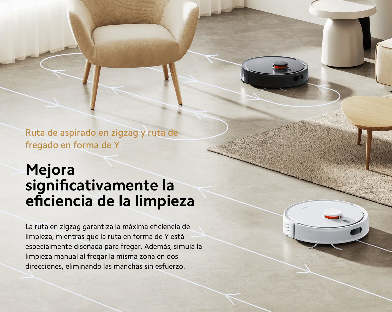 Aspiradora y Trapeadora Xiaomi Robot Vacuum S20 (versión US) - Blanco