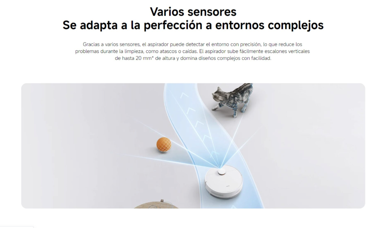 Aspiradora y Trapeadora Xiaomi Robot Vacuum S40C (versión US) - Blanco