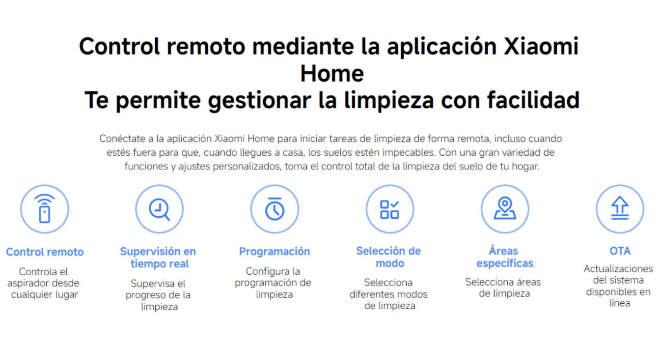 Aspiradora y Trapeadora Xiaomi Robot Vacuum S40C (versión US) - Blanco