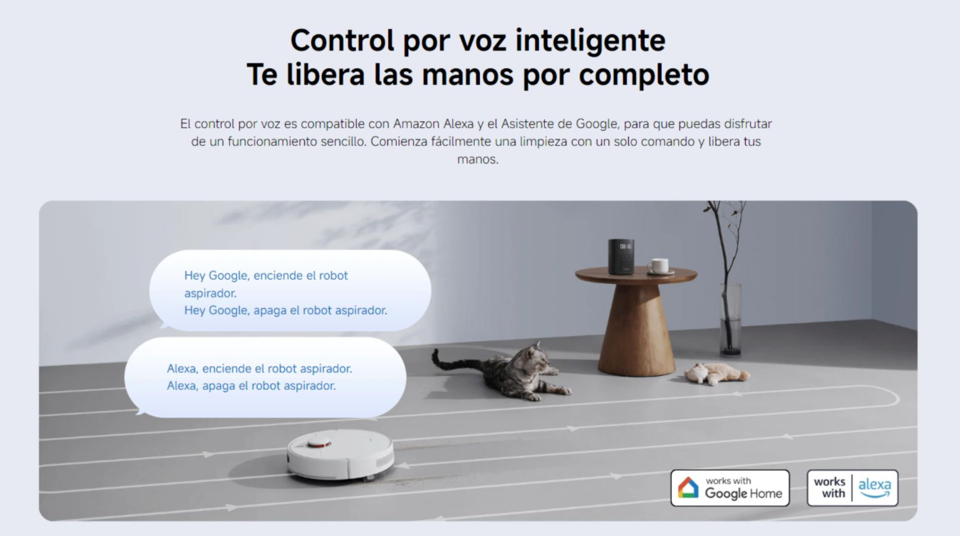 Aspiradora y Trapeadora Xiaomi Robot Vacuum S40C (versión US) - Blanco